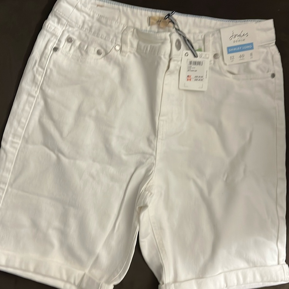 Woman’s White Jean Shorts